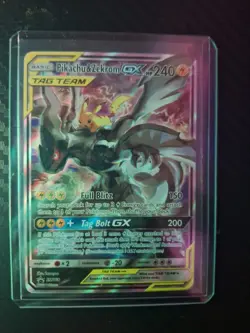 Pokemon Pikachu & Zekrom GX TCG Sun Moon Team Up SM168 - Image 3