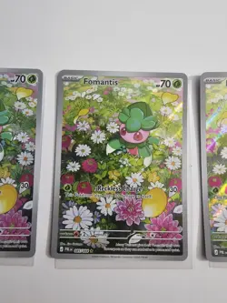 Fomantis 085/084 Pokemon TCG: Pitch Black Illustration Rare M/NM - Image 3
