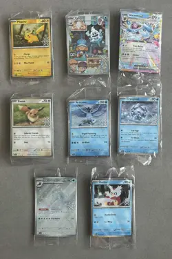 Pokemon Sealed Stamp 2025 Holiday Calendar Lot Vanillish Crabominable Eevee Pika - Image 1