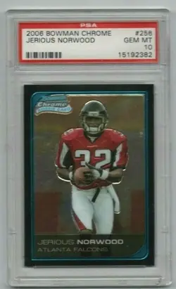 Jerious Norwood - 2006 Bowman Chrome RC PSA 10 - Atlanta Falcons - Pop 4 - Image 1