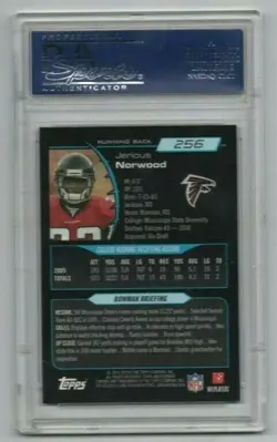 Jerious Norwood - 2006 Bowman Chrome RC PSA 10 - Atlanta Falcons - Pop 4 - Image 2