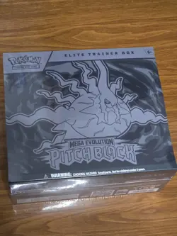 Pokemon Mega Evolution Pitch Black Elite Trainer Box Factory Sealed New etb - Image 1