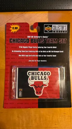 Upper Deck 1997-98 Collector's Choice Chicago Bulls Team Set 11 Cards Jordan - Image 1