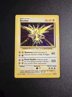 Carte Pokemon Electhor 16/102 Holo Unlimited Ed 2 Set De Base Wizards FR - Image 2