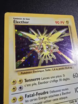 Carte Pokemon Electhor 16/102 Holo Unlimited Ed 2 Set De Base Wizards FR - Image 3