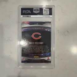2024 Panini Prizm Fireworks Caleb Williams #25 RC PSA 9 Chicago Bears - Image 2