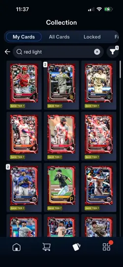 [DIGITAL] 2026 TIER 7 Red LIGHTNING BASE LOT 100 CARD TOPPS BUNT Yordan - Image 2