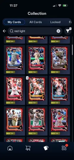 [DIGITAL] 2026 TIER 7 Red LIGHTNING BASE LOT 100 CARD TOPPS BUNT Yordan - Image 3