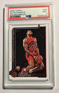2025-26 Topps - Alijah Martin Gold Mirror Variation PSA 9 - Image 1
