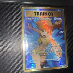Pokemon TCG Trainer Misty's Determination Full Art Holo Card 108/108 Evolutions - Image 1