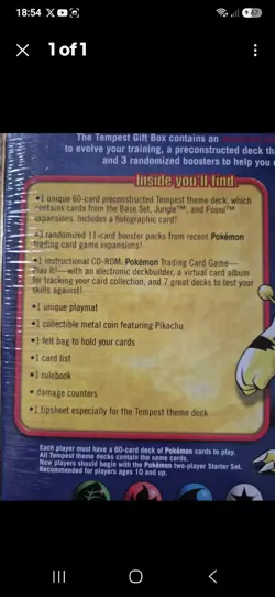 Pokemon Tempest Gift Box. Great example of a rare collectors item. - Image 2