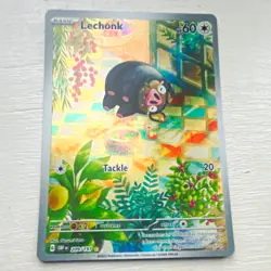 Pokemon TCG Lechonk 209/197 Obsidian Flames Illustration Rare Full Art Holo - Image 1
