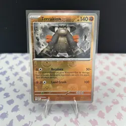 Pokemon TCG Terrakion 054/086 Master Ball Reverse Holo - S&V White Flare - NM - Image 1