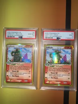 Ludicolo Crystal Guardians Reverse Psa 10 & Ludicolo Holo Psa 9 Sequential Set - Image 2