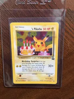 2000 Pokemon Black Star Promo Pikachu #24 - Image 1