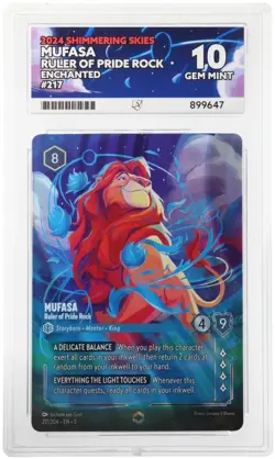 Disney Lorcana - Mufasa - Enchanted - 217/204 - EN 05 - ACE 10 - Image 1