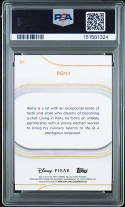 2025 Topps Chrome Disney Sapphire Edition Gold /50 Remy #117 PSA 10 - Image 2