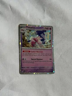 Pokemon TCG Paldea Evolved Tinkaton Cosmos Holo 105/193 Pack Fresh - Image 1
