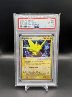 Pokemon Zapdos ex Black Star Promo Holo #033 English 2005 PSA 6 - Image 1