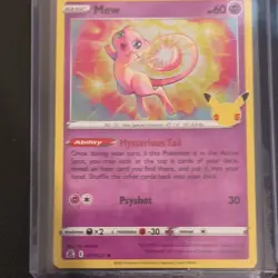 Pokemon TCG 25th Anniversary Mew 011/025 Holo Promo 3 Card Lot ENG - Image 2
