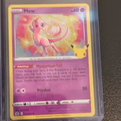 Pokemon TCG 25th Anniversary Mew 011/025 Holo Promo 3 Card Lot ENG - Image 3