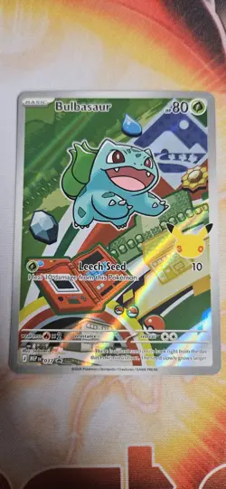 Bulbasaur #037 NM Pokemon MEP Black Star Promos - Image 1