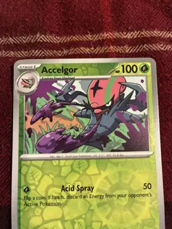 WHT 009/086 Accelgor Holo Pack Fresh Pokemon Card 🫶 - Image 2