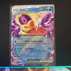 2023 Pokemon Scarlet & Violet 124/165 Jynx EX Double Rare Holo NM - Image 1