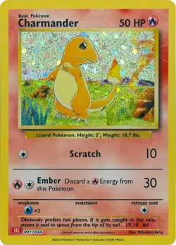 Charmander 001/034 Trading Card Game Classic Holo - Image 1