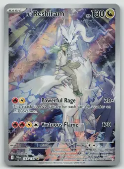 Pokemon N's Reshiram 167/159 Journey Together Illustration Rare Holo NM - Image 1