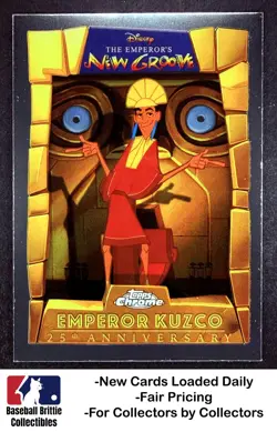 2025 Topps Chrome Disney #EMP-1 Emperor Kuzco The Emperor's New Groove 25th - Image 1