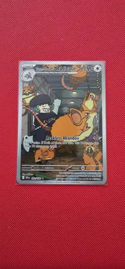 Pokemon TCG Team Rocket's Raticate 202/182 Illustration Rare Destined Rivals - Image 1