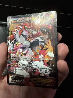 Team Magma's Groudon EX 15/34 Double Crisis Holo Rare Pokemon TCG - Image 3