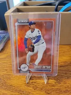 2026 Topps Series 2 Baseball #500 Shohei Ohtani Dodgers Orange Foil “SUN” - Image 1
