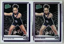 2025-26 Panini Donruss Olivia Miles Rated Prospect 2-Card Lot Lynx - Image 1