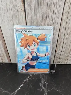 Misty's Vitality 111/064 Pokemon TCG Pitch Black Trainer Full Art Ultra Rare - Image 1