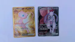 Pokemon MEW EX 205/165 & MEWTWO 231/182 SCARLET&VIOLET - 2 CARD LOT MT+ - Image 1