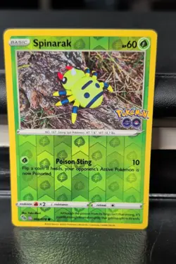 Spinarak (Peelable Ditto) 006/078 Pokemon GO Reverse Holo - Image 1
