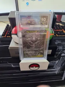 Pokemon TCG Pitch Black Mega Darkrai EX 116/084 SIR - Graded Ace 10 - All sub 10 - Image 1