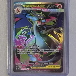 Pokemon TCG Mega Charizard X EX 109/094 SV Phantasmal Flames Full Art Holo - Image 1