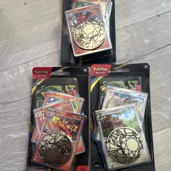 Pokemon TCG Phantasmal Flames Pack Lot - 3 Packs 3 Cards English Jumbo Coin - Image 2