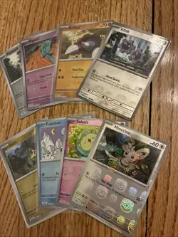 Pokemon Black Bolt Lot Of 8 Masterball Reverse Foils Perfect For Master Set - Image 3