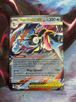 Nintendo Pokemon TCG Mega Greninja EX 022/086 CR1 Holo Rare English - Image 1