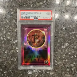 2025 Currency Series 5 BITCOIN Meta-Rare Refractor PSA 9 POP 1 NONE HIGHER!!! - Image 1