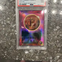2025 Currency Series 5 BITCOIN Meta-Rare Refractor PSA 9 POP 1 NONE HIGHER!!! - Image 3