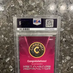 2025 Currency Series 5 BITCOIN Meta-Rare Refractor PSA 9 POP 1 NONE HIGHER!!! - Image 5