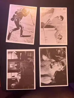 Lot of 4 James Bond Trading Cards (1965 Gildrose) - Image 1