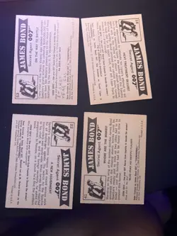 Lot of 4 James Bond Trading Cards (1965 Gildrose) - Image 2