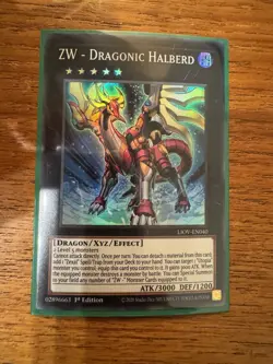 ZW - Dragonic Halberd - Yu-Gi-Oh! - LIOV-EN040 - Super Rare - 1st Edition NM - Image 1