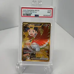 2025 POKEMON DRI EN-DESTINED RIVALS HYPER RARE #239 ETHAN'S HO-OH EX PSA 9 - Image 1